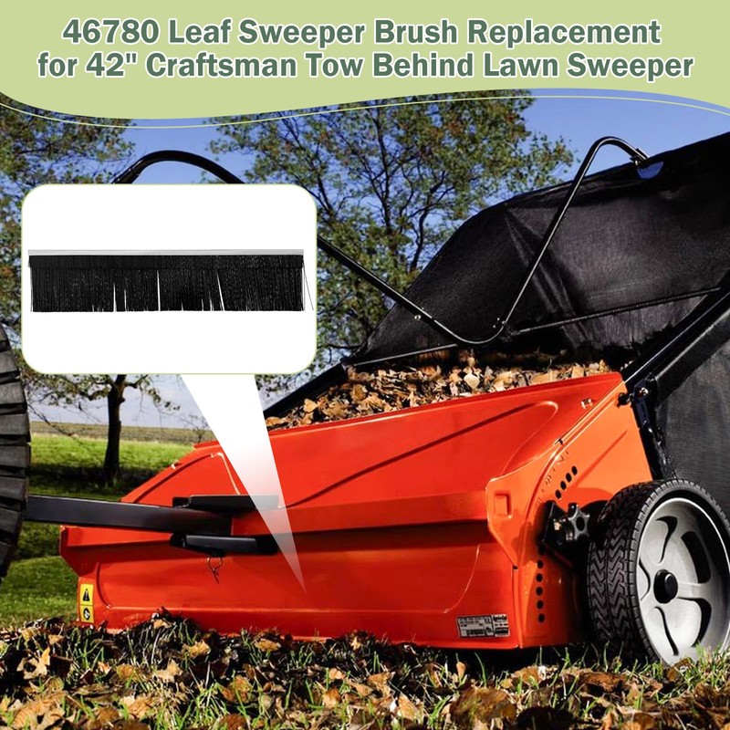 Luojiedejinbiao 46780 Lawn Sweeper Brush Replacement for 42" Craftsman Tow