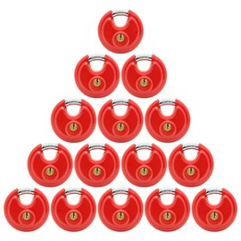 Red Disc Padlock 2-3/4" (70mm) Premium self Storage Lock (15)
