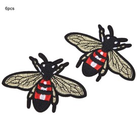 6 unids Parche Bordado Apliques de Costura Etiqueta de Tela Diy Accesorios de Ropa Diy Ropa Decorativa Apliques