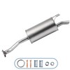 TARALWA Rear Muffler fits: 2012-2015 Honda civic 1.8L,1.5L(Hybrid),Without CNG,(Includes Gasket