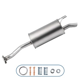 TARALWA Rear Muffler fits: 2012-2015 Honda civic 1.8L,1.5L(Hybrid),Without CNG,(Includes Gasket and Bolt kit),Replacement part,409 Stainless Stee,T-HC09
