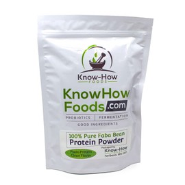 Know-How Foods Brand 100% Pure Faba Bean Protein Powder (1 lb.)