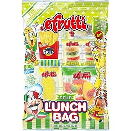 efrutti Gummi Lunch Box Sour Gummy Candy, 2.7 Ounce