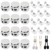 Pack of 24 Cord Locks Metal Cord Locks 2 Hole