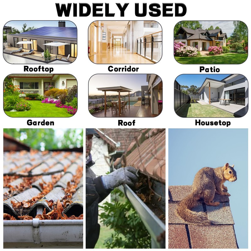 4PCS Gutter Guard, 4-Inch Round Head, Aluminium Downpipe Leaf Guard,