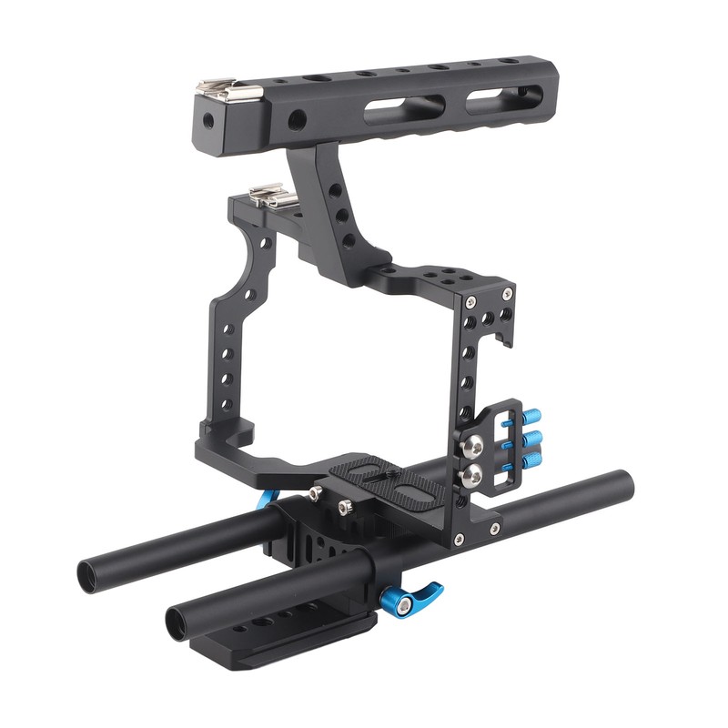 Aluminum Camera Cage Rig with Top Handle for A7 A7II