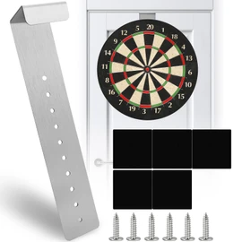 Dartboard Holder, Wall Hanging Bracket Set, Dartboard Hanging Set, Steel Dartboard, Hanging Mounting Bracket, Dart Board Wall Holder for Steel Dart Boards (with Screws, EVA Padding)