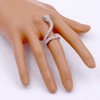 Lavencious Snake Adjustable Rings Design with AAA CZ Stones Statement