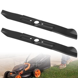 WuWoWo 2 Pack 13" 50020092 Lawn Mower Mulching Blade Compatible with Worx WG782 WG783 WG775, Replacement Blade WA0024
