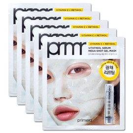 Primera Vitatinol Serum Mega Shot Gel Mask 5 sheets / 프리메라 비타티놀 세럼 메가 샷 겔 마스크 5매