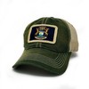 S.L. Revival Co Michigan Flag Trucker Hat, Green