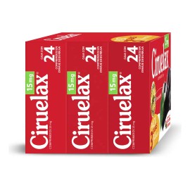 Ciruelax Laxante 15 Mg - 3 Pack Con 24 Comprimidos C/u