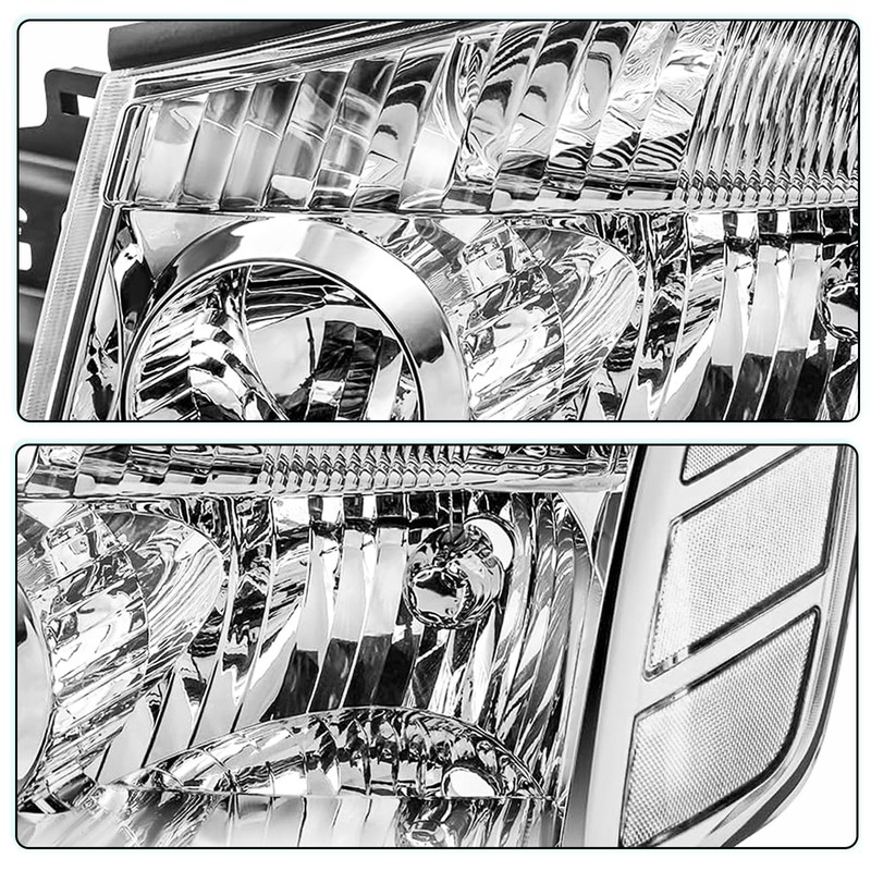 TUSDAR Headlight Assembly Compatible with 2004-2015 Nissan Titan / 2005-2007
