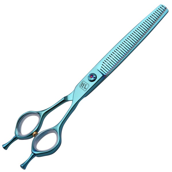 Fenice Totem Dog Grooming Scissors: Blueish Green 7 inch Pet