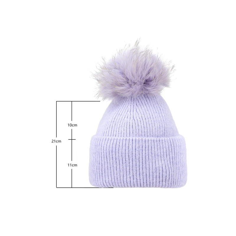 QUEEN HELENA Winter Hats Fur Hat with Soft Fur Cloche