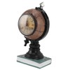 Globe Clock Decorative Desk Ornament Resin World Map Clock with