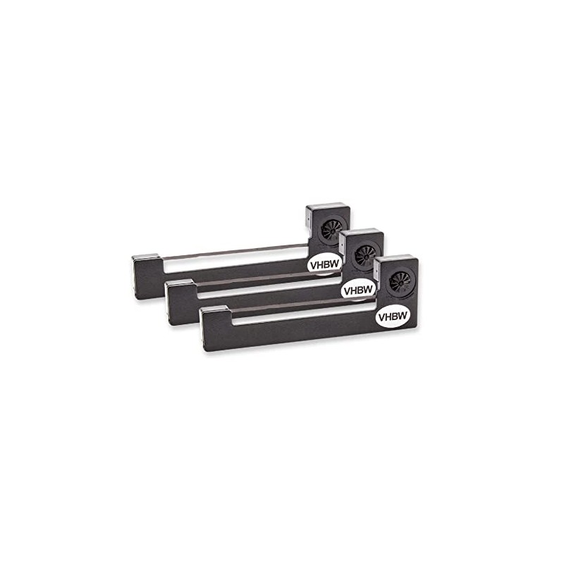 vhbw 3 x Ink Ribbon Label Tape Compatible with Sinclair