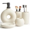Terramoza Ceramic Bathroom Accessory Set, 5 Pcs - Soap Dispenser
