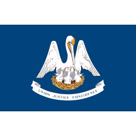 State Flag of Louisiana USA made High Quality Metal Magnet 2.7 x 4 Fridge 9051