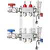 ABST PEX Manifold,2 Loop Stainless Steel Floor Radiant Heat Manifold