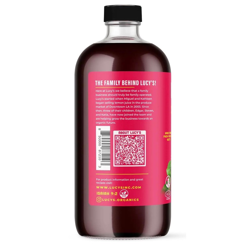 Lucy’s Family Owned - AMERICAN BEETS Organic 99% Pure Beet