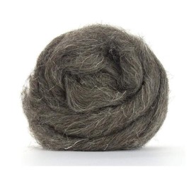 Dark grey natural Herdwick wool rovings/tops