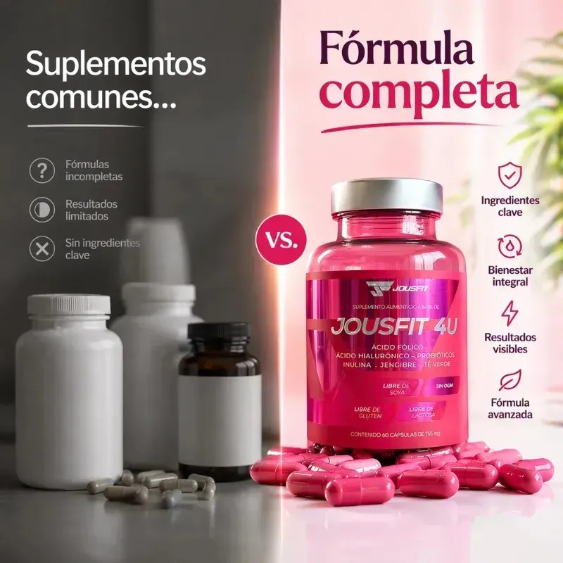 Jousfit4u Ácido Fólico Probióticos Cápsulas