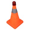2 Set 30cm Traffic Cones Foldable Reflective Strips Road Safety