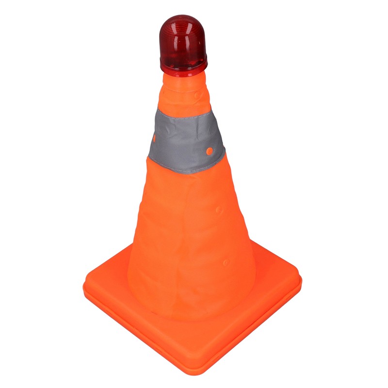 2 Set 30cm Traffic Cones Foldable Reflective Strips Road Safety