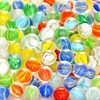 POPLAY Marbles for Kids, 115PCS Cat Eye Glass Marble, Mixed