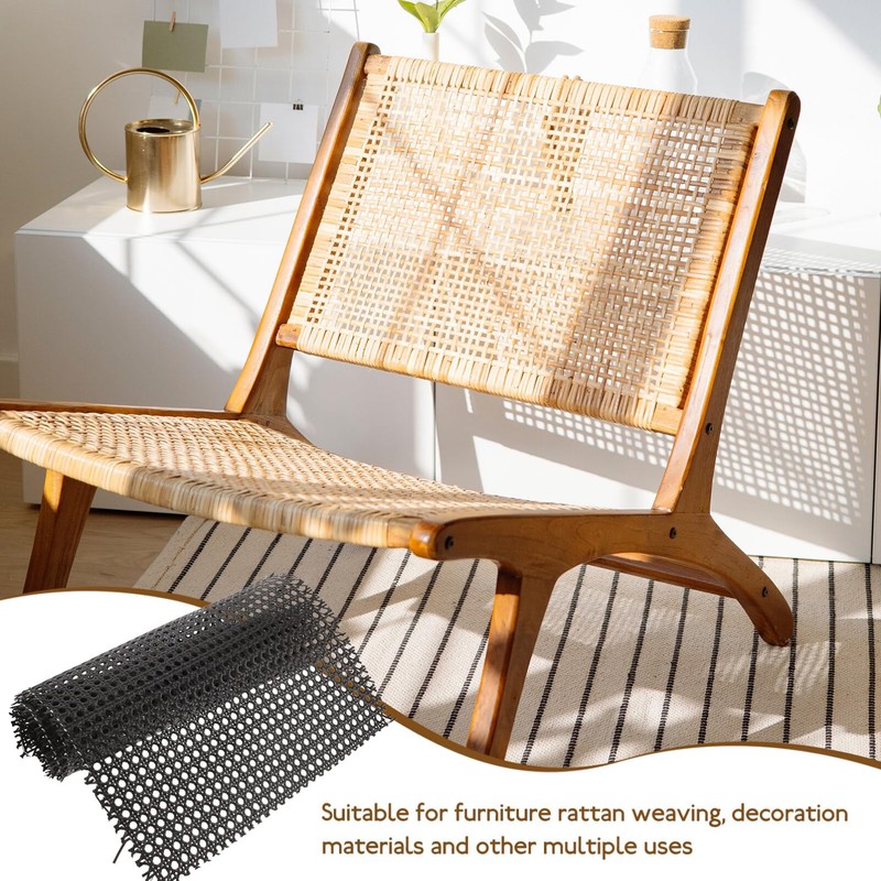KALLORY Rattan Webbing Cane Webbing Natural Rattan Webbing for Caning