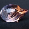 Hand Blown Glass Hedgehog Figurine