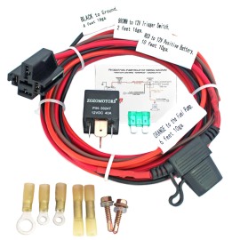 ZOZOMOTORS Electric Fuel Pump Relay Kit Fuel Pump Wiring Harness Bypass 40 AM...