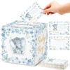 50 Pcs Elephant Diaper Raffle Tickets with Baby Shower Holder