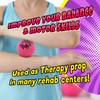 JA-RU Hi-Bounce Pinky Ball (2 Pack). Rubber Bouncy Balls for