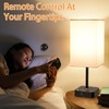 COZOO Bedroom Table Lamp with Remote Operation Control,Dimmable Bedside Table