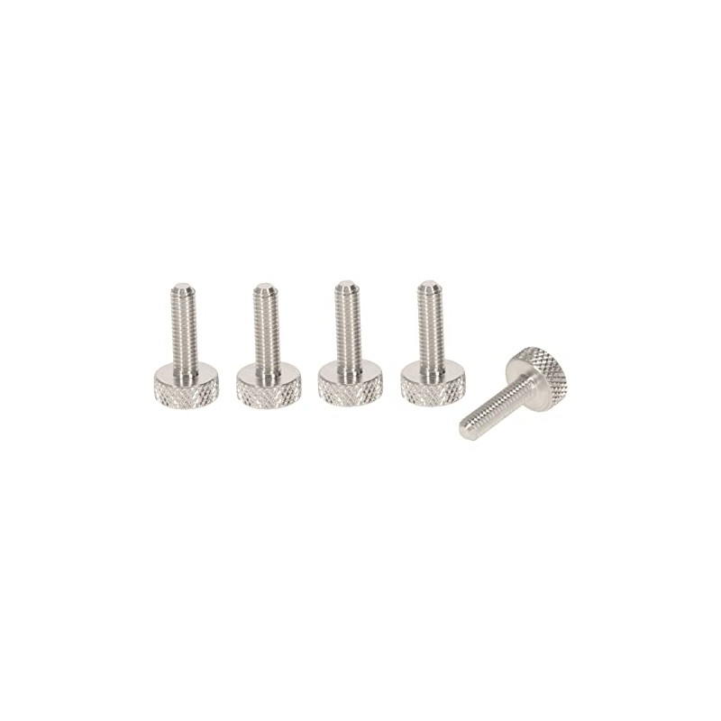 PrecisionGeek - Thumb Screws M6 x 15mm, Aluminium, Head 10mm