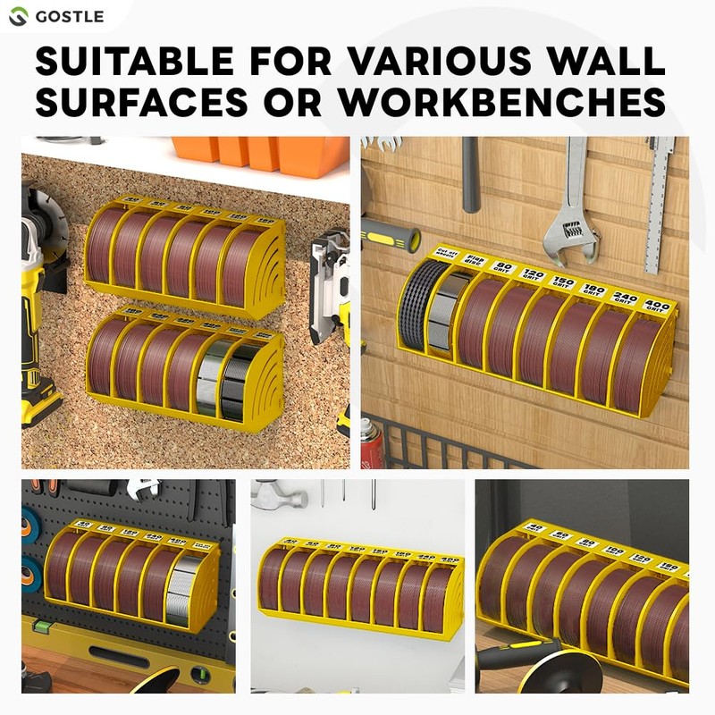5 Inch Professional Sanding Discs Storage Bins - 10 Bins
