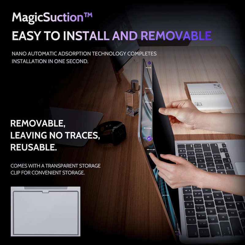 Peslv Privacy Screen Compatible With Air 15 Inch (2023-2024, M2,