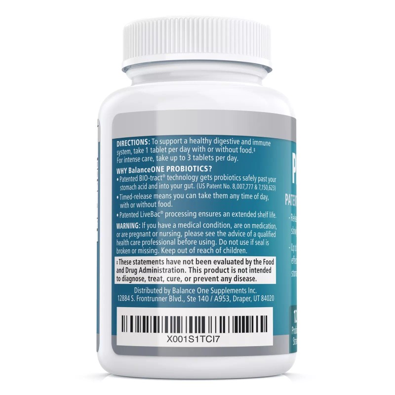 Balance ONE Probiotic, Once Daily, 12 strains, Shelf Stable, 2