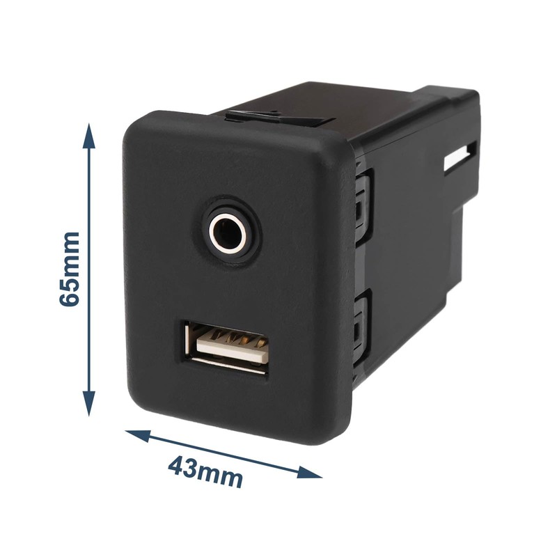 EMSea Car USB Charging Socket Plug and AUX Charging Socket