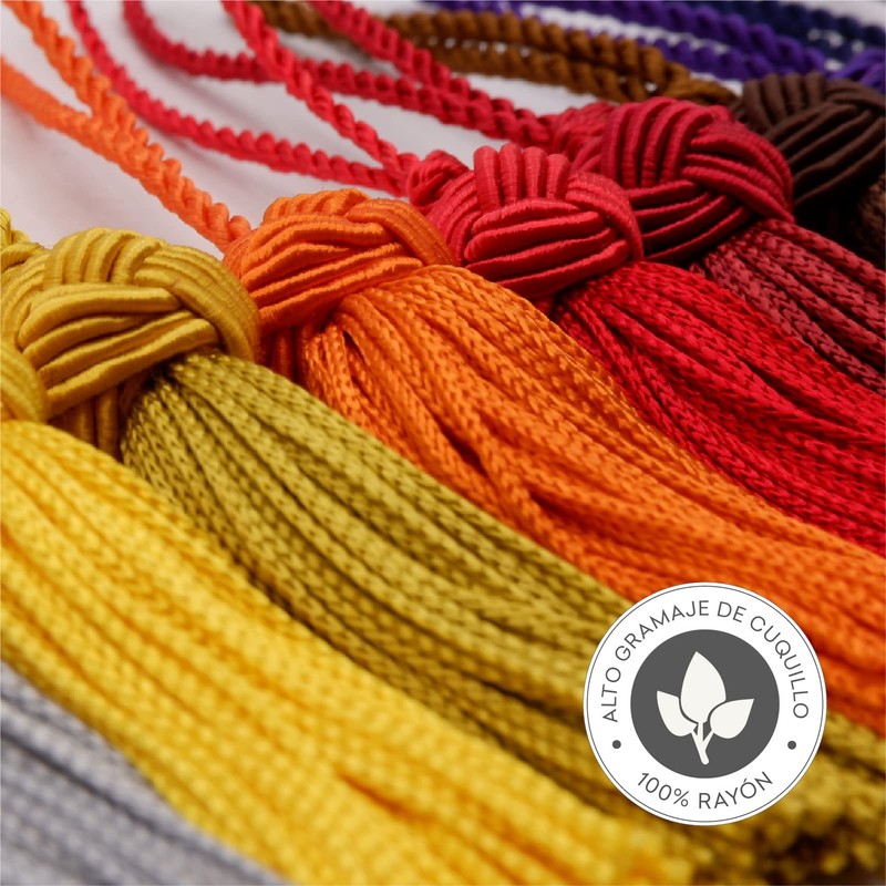 TEXTEX = Turk's Head Cuquillo Tassel. 5cm Long. 100% Viscose.