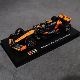 Brago 1:43 McLaren F1 Racing Car MCL38 2024 #4 Acrylic Case Diecast Model / 브라고 1:43 맥라랜 F1 레이싱카 MCL38 2024 4번 아크릴케이스 다이캐스트 모형