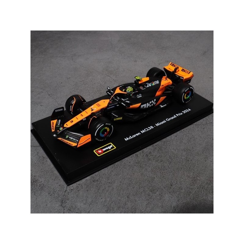 Brago 1:43 McLaren F1 Racing Car MCL38 2024 #4 Acrylic