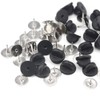 Soskakiist XLX 100pcs Tie Clips with 100pcs Black PVC Rubber