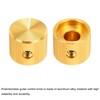 sourcing map 2 Pcs Aluminium Potentiometer Knobs, 1/4"(6.4mm) IDx5/8"(15mm) ODx1/2"(12.5mm)