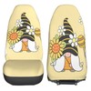 FeHuew Cute Sunflower Bee Gnomes 2 Pcs Car Seat Covers