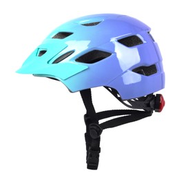 Kids Bike Helmet, Adjustable Youth Boys Girls Helmets for Ages 3-5-8-14 Years (50-57cm), Child Helmet with Visor and LED Light, Lightweight Multi-Sport Bicycle Scooter Skate Cycling Helmets