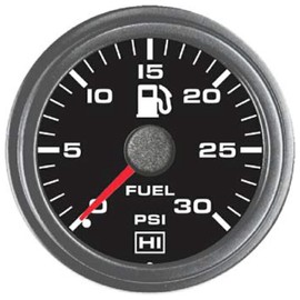 Hewitt 2" Fuel Pressure Gauge, 0-30 Psi (100-101-1R-1) Red Pointer