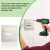 TNITRIB 3 Inch Dryer Vent Cover 1475W White Plastic Louvered